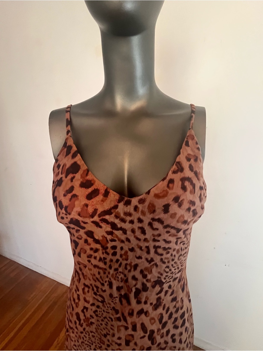ASOS Leopard Print Maxi Slip Dress - Brown & Black